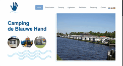 Desktop Screenshot of campingdeblauwehand.nl